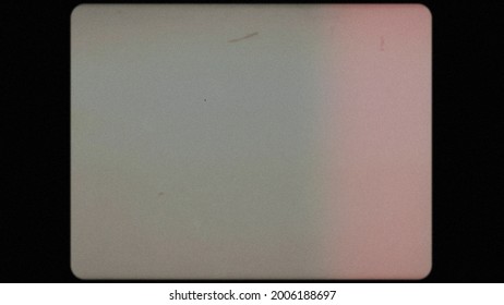 Vintage Super 8mm Film Projector Strip Frame Overlay Placeholder with a Red Light Leak, Dust and Speckles