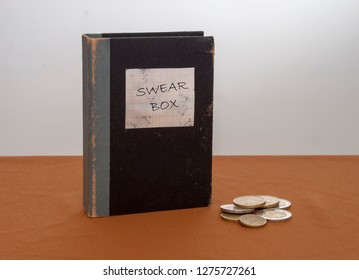 Vintage Swear Box, With Euros. New Year Resolution Maybe.