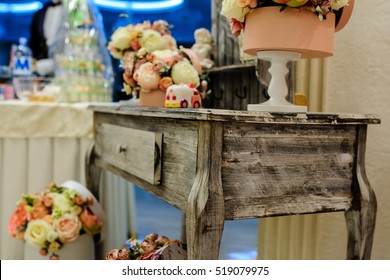 Vintage Table And Flowers