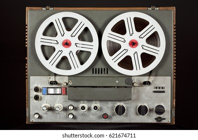 Vintage Tape Recorder Roller