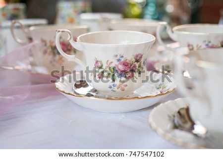 Similar – Crockery at the flea market