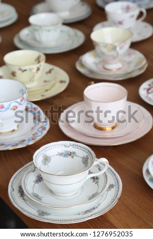 Similar – Crockery at the flea market