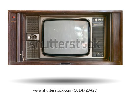 Similar – Image, Stock Photo hitchhikers Yellow TV set