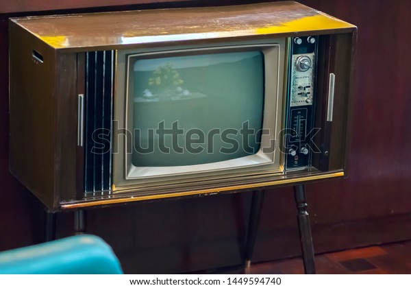 Vintage Television Produced 1950s Retains Today Stock Photo 1449594740 ...