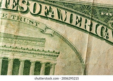 Vintage texture of dollar note for background