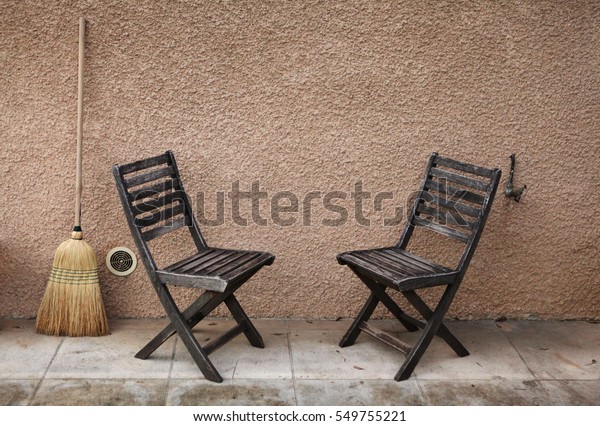 Vintage Things Old French Garden Wooden Vintage Objects Stock Image