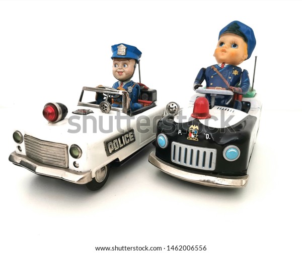 old toy police cars