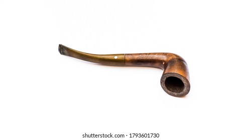 Vintage Tobacco Pipe Isolated On White Stock Photo 1793601730 ...