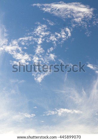 vintage tone blur image of blue sky and cloudyon day time for background usage .