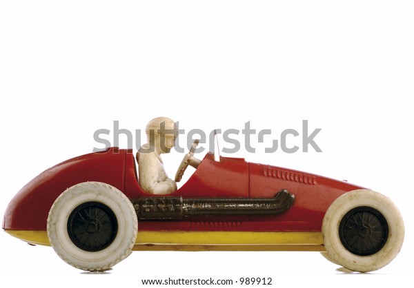 Vintage Toy Race Car Stock Photo (Edit Now) 989912