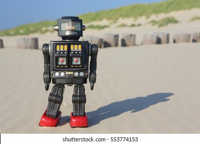 vintage toy robot