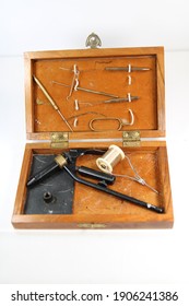 1 Vintage wooden fly tying kit Images, Stock Photos & Vectors ...