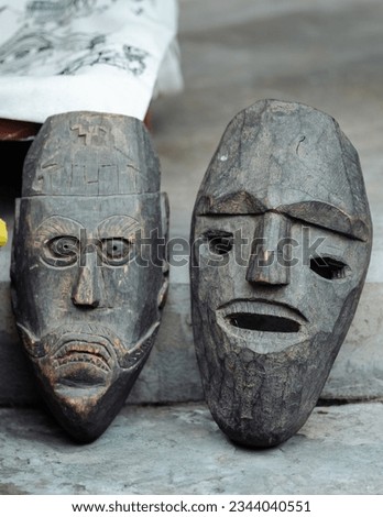 Vintage Tribal Mask on sale from Nepal.