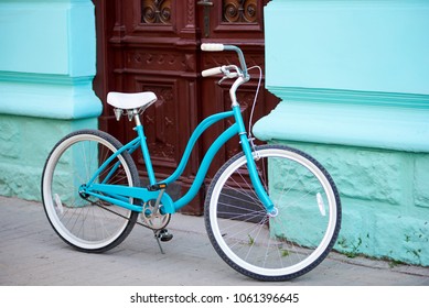 antique wooden bicycle