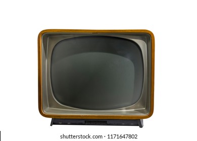 Vintage Tv Television Isolated On White Stock Photo 1171647802 ...