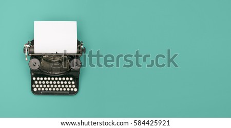 Vintage typewriter header