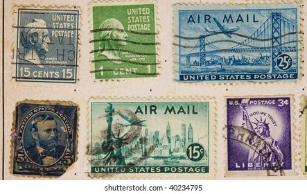 Vintage US Postage Stamps