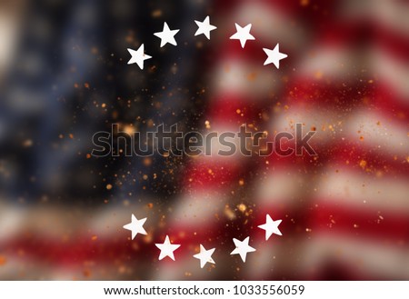 Vintage USA flag background. Ready for montage. USA national holidays concept.