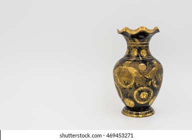 Vintage vase on white background