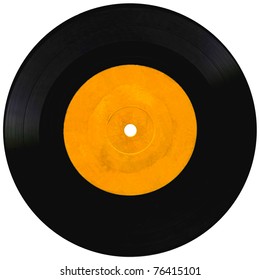 Vintage Vinyl Record Isolated On White