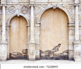 Vintage Wall in Roman Style - Powered by Shutterstock