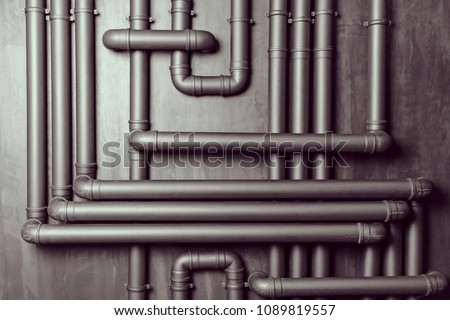 Vintage wall texture background with plastic pipes for design and creativity.Texture pattern abstract background can be use as wall paper screen saver brochure cover and presentati