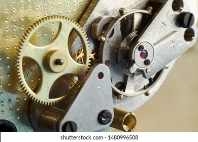 Vintage watch mechanism with gears - Powered by Shutterstock