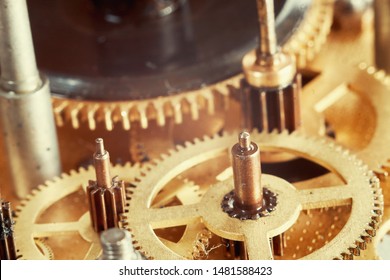 Vintage watch mechanism with gears - Powered by Shutterstock