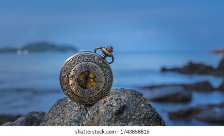 Vintage Watch On Sea Stone