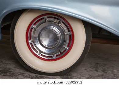 Vintage Wheel Of Classic Car