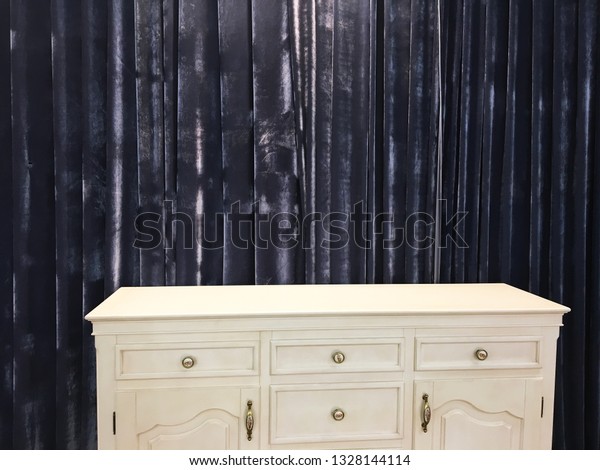 Vintage White Chest Drawers On Background Stock Photo Edit Now