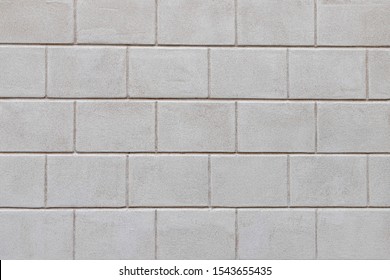 Vintage White Grey Brick Background, Abstract Geometric Pattern Texture, Outdoor Building Block Wall, Can Be Used As Background For Display Or Montage Your Products.