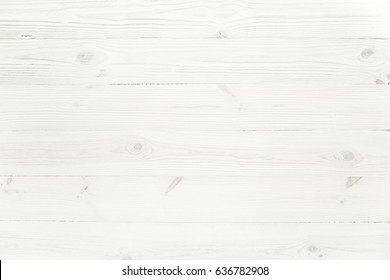 Vintage White Painted Wood Texture As Background.