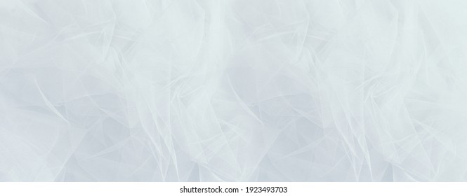 Vintage White Tulle Chiffon Texture Background