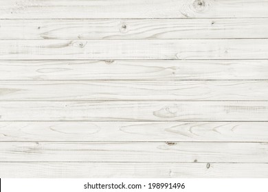 Vintage white wooden table background top view - Shutterstock ID 198991496