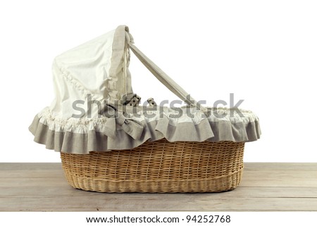 Vintage wicker Cot