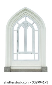 Vintage Window On White Background