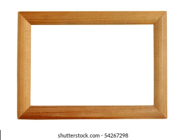 vintage wooden frame isolated