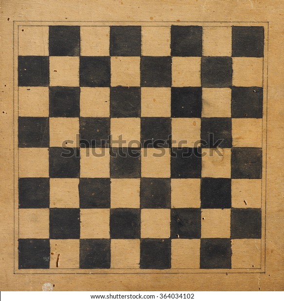 vintage wooden checkers