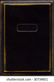Vintage worn leather book cover