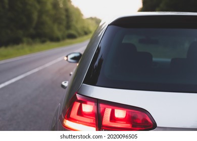 Vinyl car sticker mock up, rear window mockup - Shutterstock ID 2020096505
