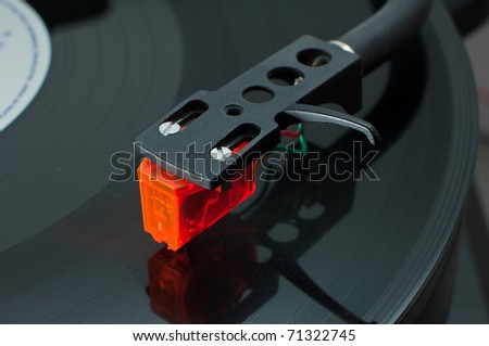 vinyl cartridge side view