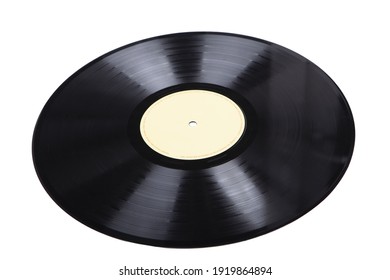A vinyl disk isolated on a white background