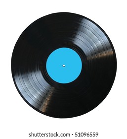 Vinyl Record Blank Label Isolated Stock Photo 51096559 | Shutterstock