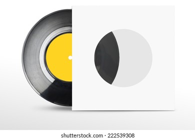 Vinyl Record With Cut See Through Packaging