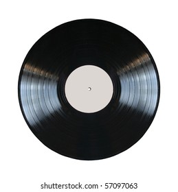 vinyl record isolated