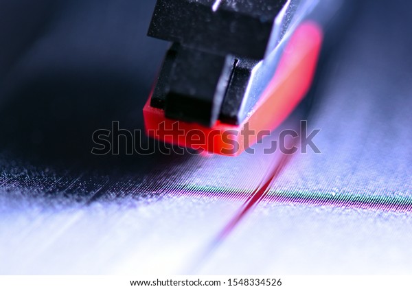 Vinyl Record Player Needle Closeup Stock Photo Edit Now