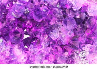 Violet Amethyst Texture As Very Nice Natural Background