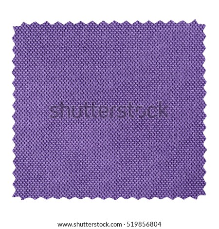 Violet fabric swatch with zig zag border cut with pinking shears