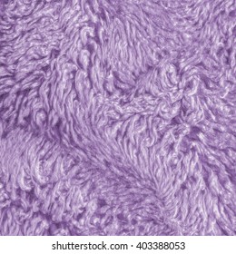 Violet Faux Fur Texture Or Background.